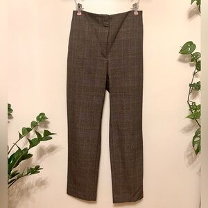 Loft slim plaid work pants